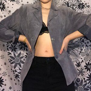 VINTAGE suede blazer